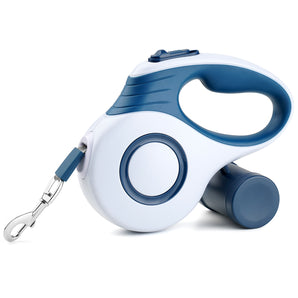 Retractable Dog Leash with Waste Bag Holder