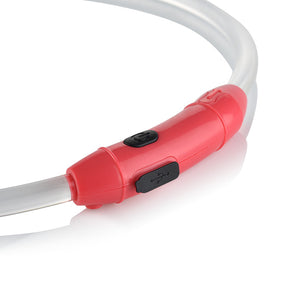 Rechargeable LED Tube Dog Collar