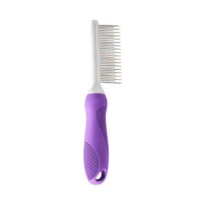 Detangling Comb with Long & Short Stainless Steel Teeth for Matted Hair & Knots Removing